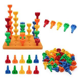 Children Stacking Blocks Montessori Toys Early Education Lar