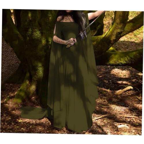 S-5xl Full-size Ladies Halloween Party Dress大码万圣节连衣裙