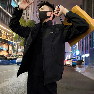 J58/P98控138 美式潮牌工装复古休闲通勤夹克新款设计感男外套图片