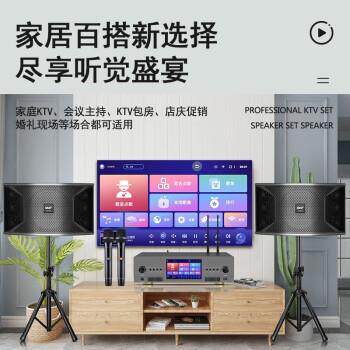 先科（SAST）先科家庭KTV音箱套装新款全套卡拉OK音箱点歌机话筒