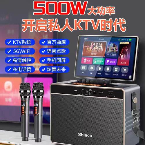 新科家庭ktv音响套装移动