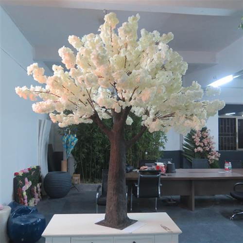 仿真樱花树室内餐桌樱花树装饰酒店小型樱花树造景假树人造树厂家