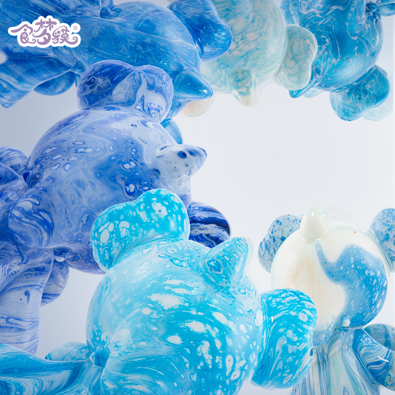 山海经食梦貘寻梦系列-流光植绒手办潮玩艺术玩具桌面摆件礼物