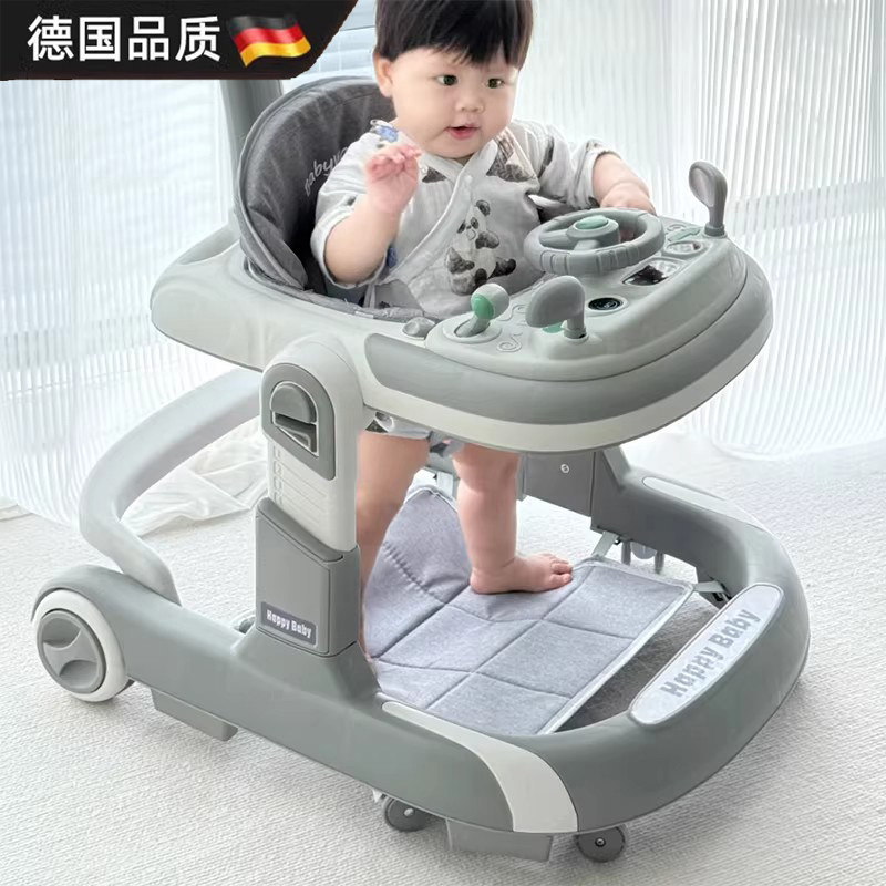 2026新款婴儿学步车防o型腿防侧翻宝宝学走路三合一稳固可折叠