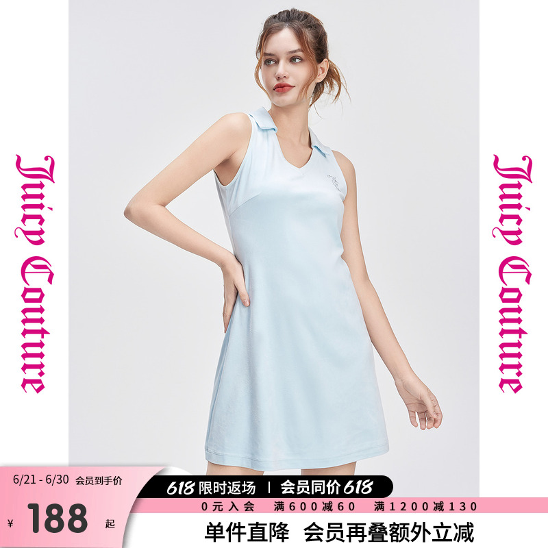 JuicyCouture橘滋无袖连衣裙女