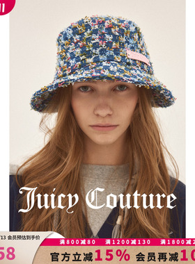 Juicy Couture橘滋帽子女26秋季新款撞色小香风牛仔显脸小渔夫帽