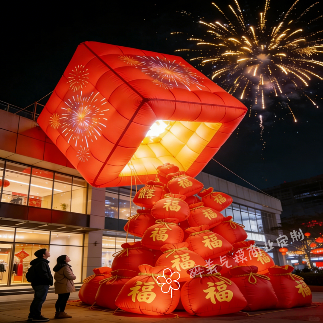 2026福到了充气福袋礼盒气模