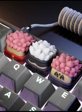 咒术回战主题键帽 五条悟创意键帽 虎杖悠仁动漫周边 CEKE品牌动