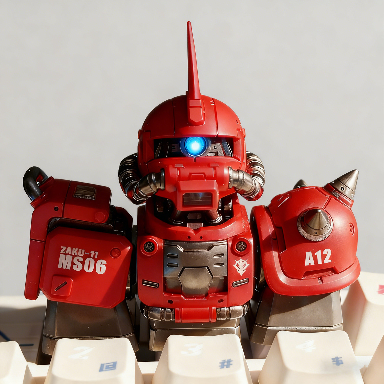 扎古三联高达键帽机械键盘个性定制键帽Esc客制化创意rog