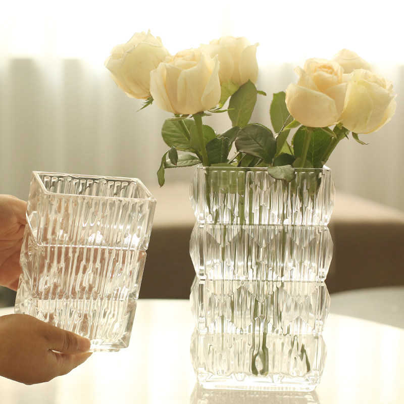 北欧花瓶玻璃透明插花摆件客厅ins风网红轻奢水养玫瑰鲜花高级感,家居饰品,花瓶,淘宝优惠券,粉丝福利购,淘宝优惠卷