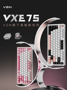 VXE75游戏动力客制化机械键盘75%铝坨坨gasket结构热插拔无线 VGN