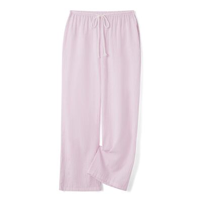 抽绳条纹拼接休闲裤 Drawstring striped patchwork casual pants