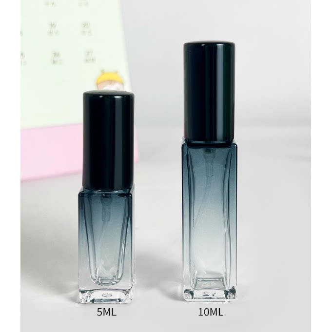 香水分装瓶5ml10ml方形瓶高端便携式旅行喷雾瓶小样玻璃空瓶