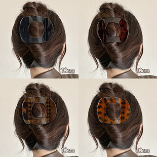 不硌头弧形抓夹女大号发量多鸭嘴夹头发后脑勺发卡高级感夹子头饰