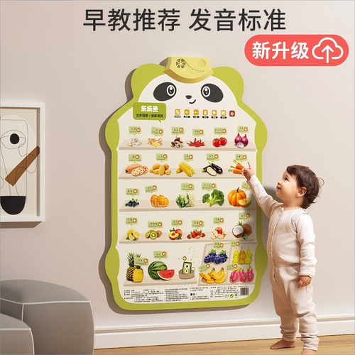 宝宝有声早教挂图数字认知拼音字母表1点读墙贴3岁婴幼儿发声玩具