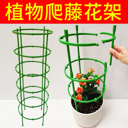 蟹爪兰支架多层双层园艺花架植物爬藤架子兰花绿萝防倒护叶支撑架