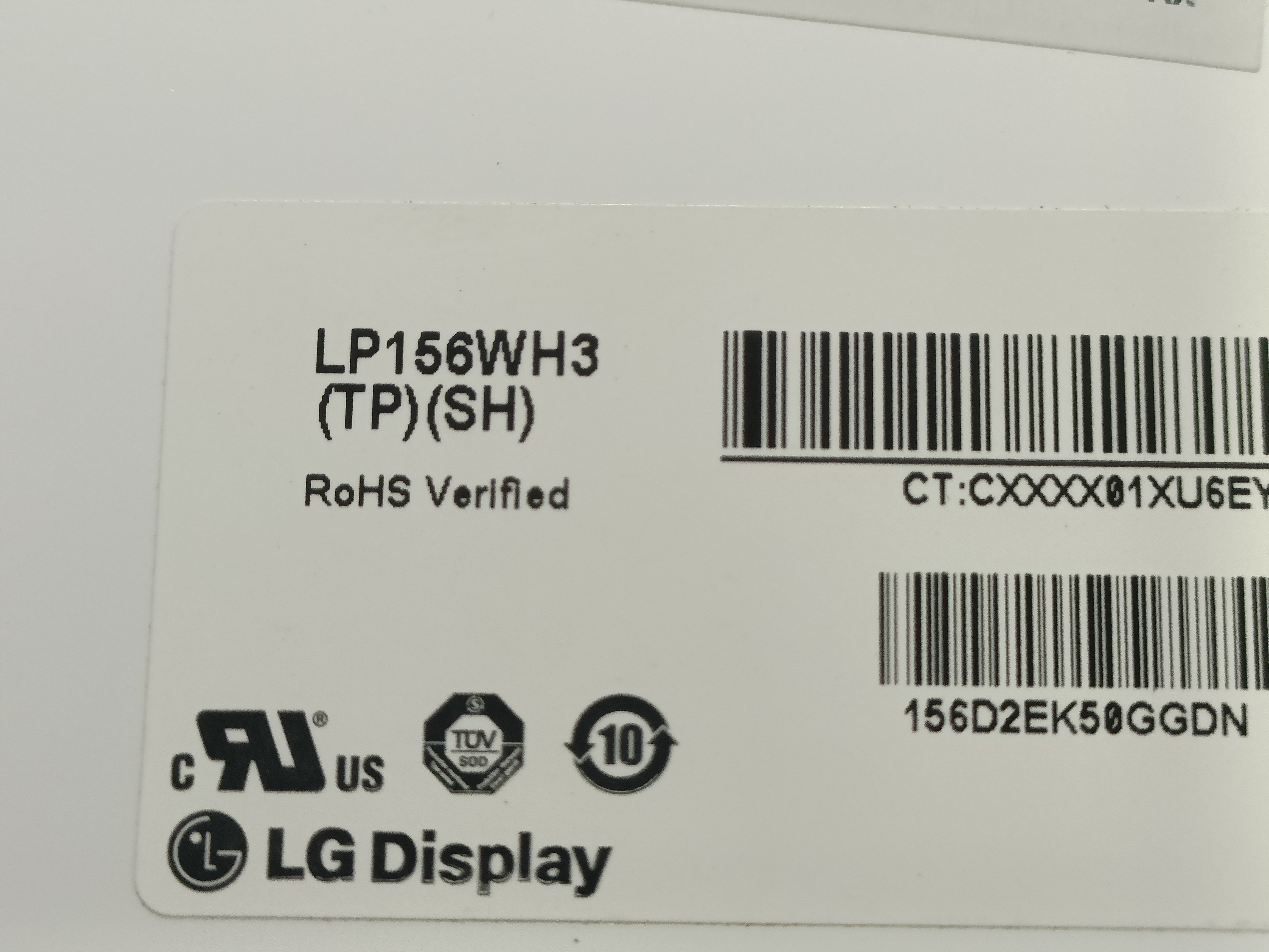 LG LP156WH3 LP156WHB  LP156WHB 1366/768  小口EDP   拆机A屏图片