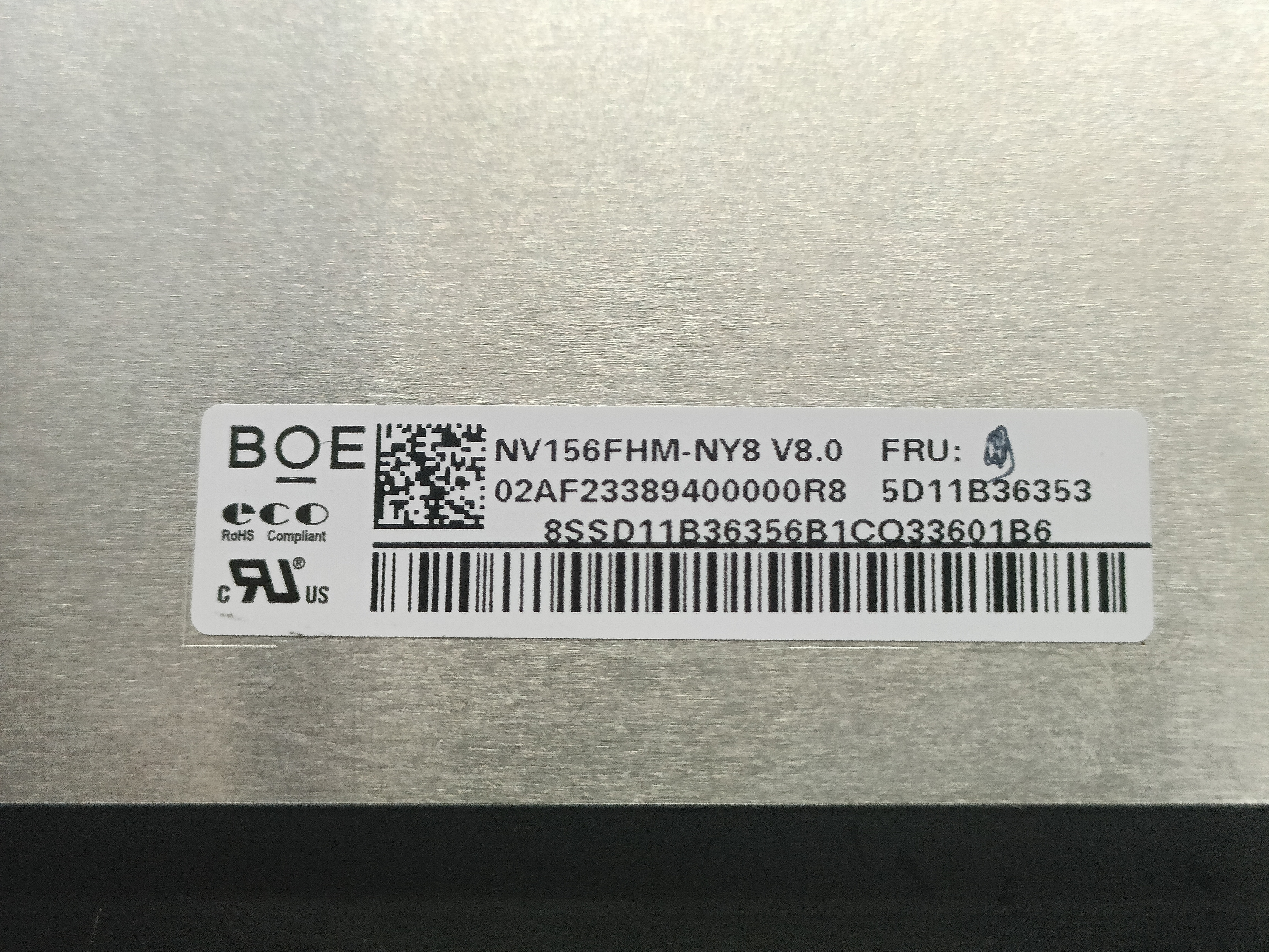 NV156FHM-NY8 V8.0 1920x1080 165HZ 小口EDP 40针EDP 拆机A屏