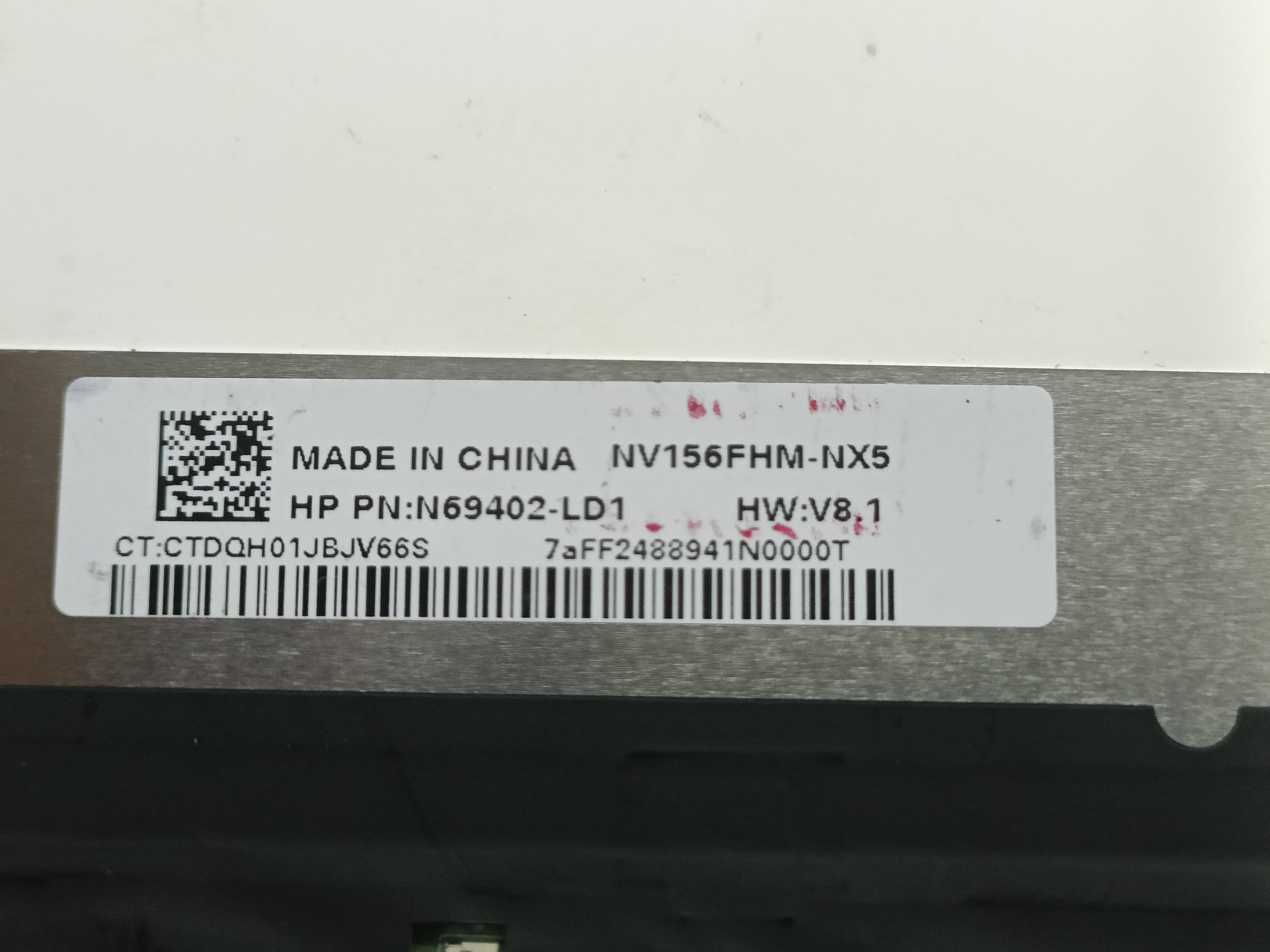 京东方 NV156FHM-NX5 1920/1080 144Hz  窄边  拆机A屏  菜鸟包邮图片