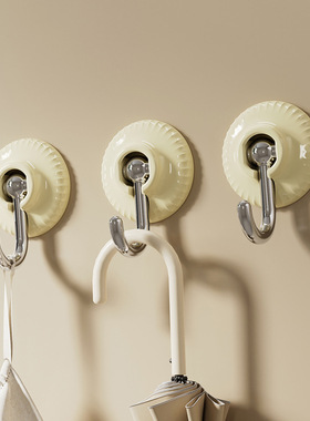 粘钩壁挂式免打孔无痕挂衣钩轻奢倒挂墙壁承重浴室宿舍强力贴挂钩