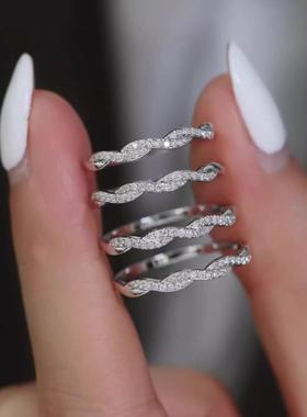 繁星红优雅浪漫气质麋鹿戒指