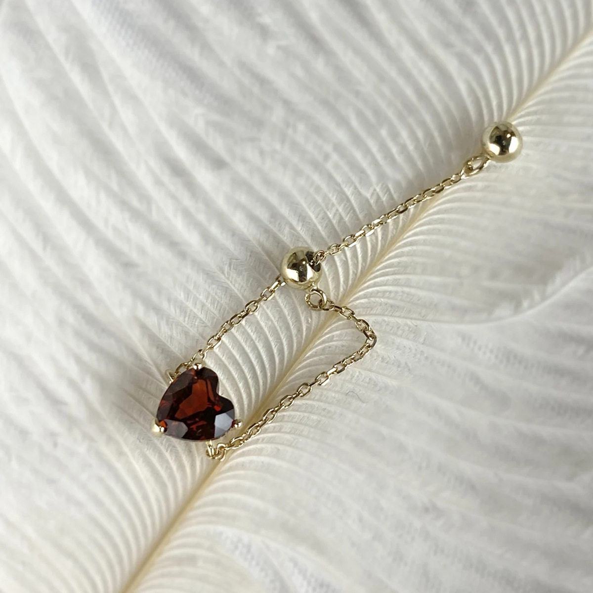 帕诗韵S925纯银复古爱心戒指女红心气质时尚个性百搭推拉调节戒子