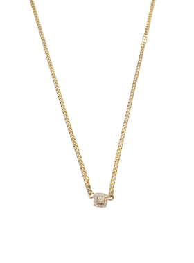 帕诗韵2025新款超闪方形吊坠s925纯银搭配优雅气质轻奢小众锁骨链