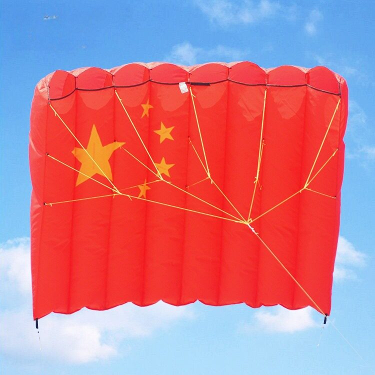 五星红旗大型软体无骨3D立体风筝来图定制logo广告宣传潍坊风筝节
