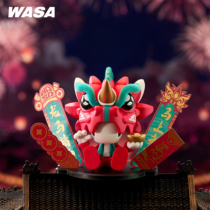 WASA变色龙新品开运马精神潮玩盲盒手办马年春节摆件新年圣诞礼物