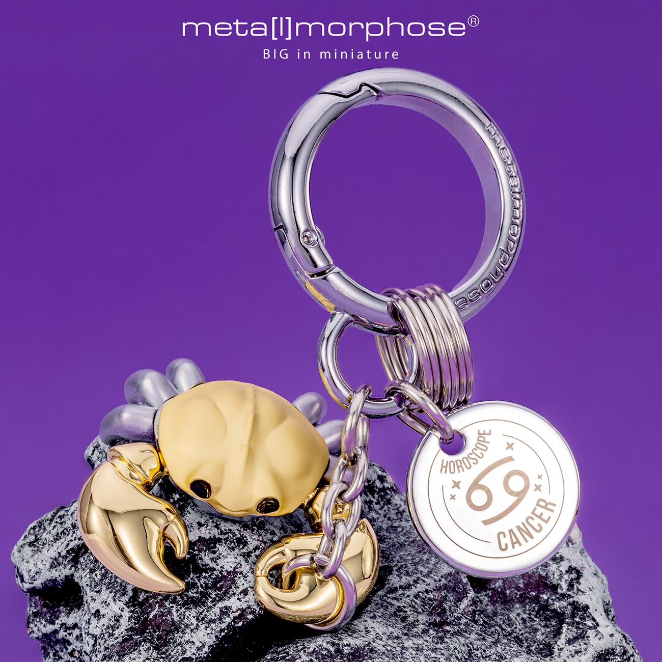 比利时巨蟹座钥匙扣包包挂件 星座系列合金生日礼物metalmorphose