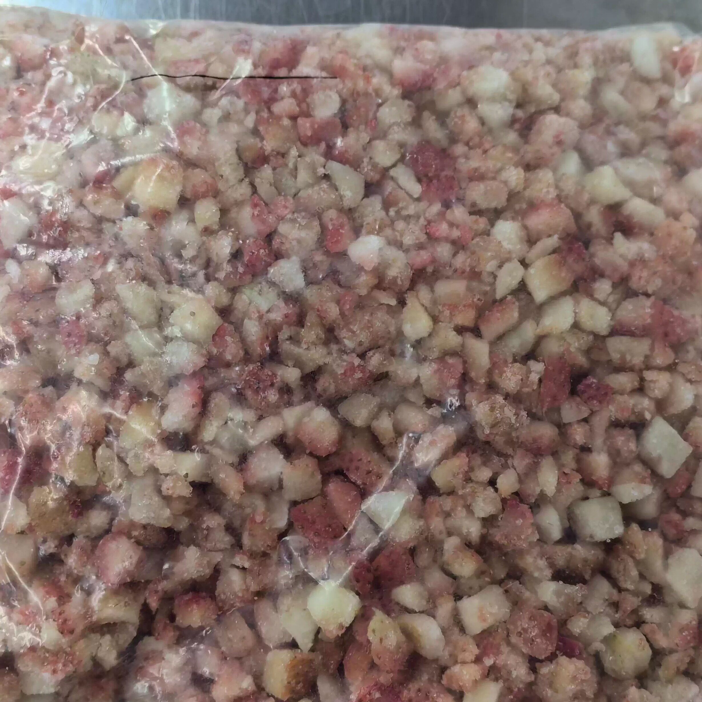 B级品速冻冷冻草莓丁甜查理鲜榨果汁现榨水果餐饮专用版1000g/袋