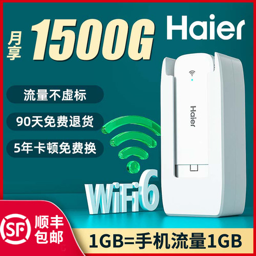 Haier/海尔随身WiFi6卡顿包邮退
