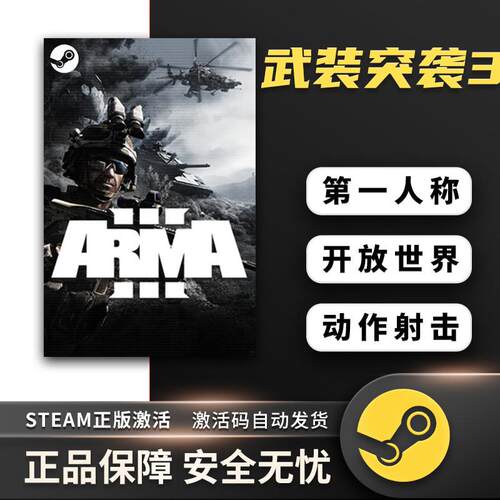 Steam正版游戏 武装突袭3 Arma 3 pc中文正版 国区激活码cdkey