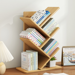 书架落地置物架桌上不占地方的书柜桌面简易收纳层架儿童转角书柜