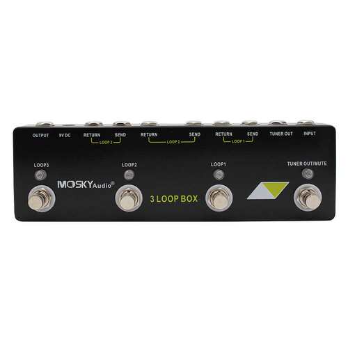 MOSKYaudio 3 LOOP BOX 效果器通道选择