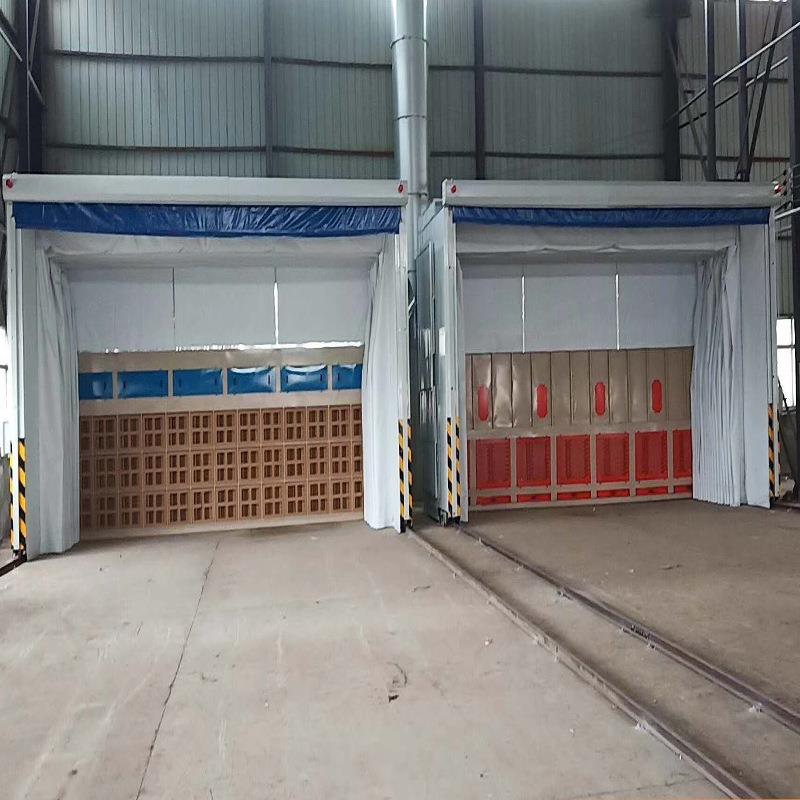 工业移动伸缩喷漆房电动轨道可移动式打磨烤漆折叠环保节能