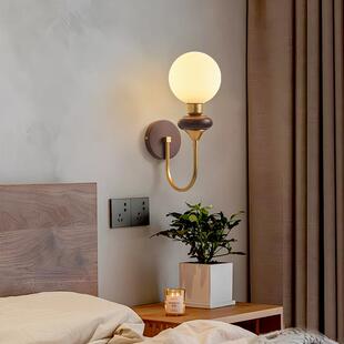 法式中古卧室床头灯创意复古法式中古风走廊带过道卫生间阅读壁灯