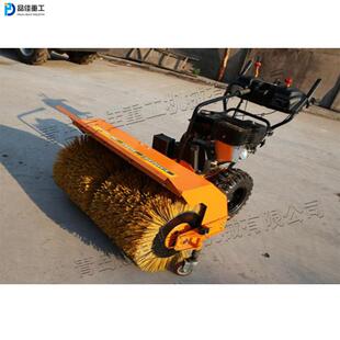 毛刷扫雪机80cm扫雪宽度全覆盖路面清雪机手推式不弯腰推雪机