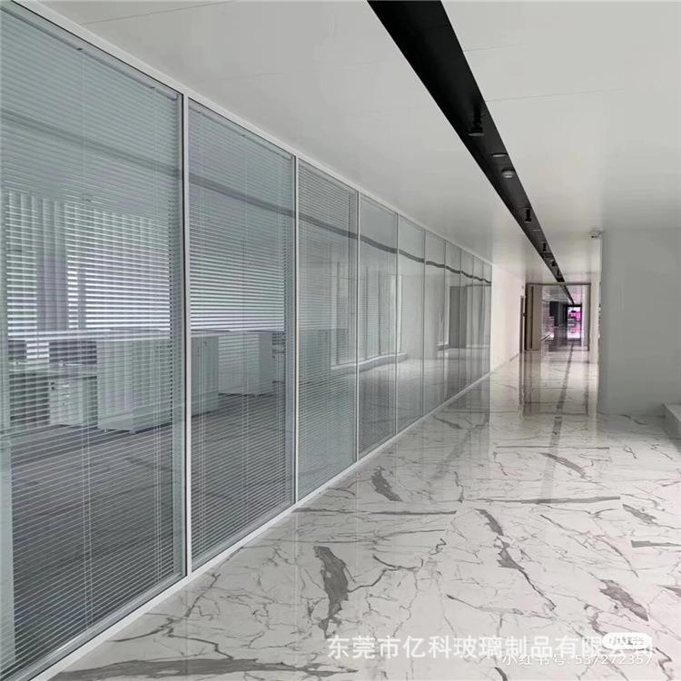 广东安装玻璃隔墙办公室隔断玻璃隔墙工厂不锈钢框架玻璃隔断墙
