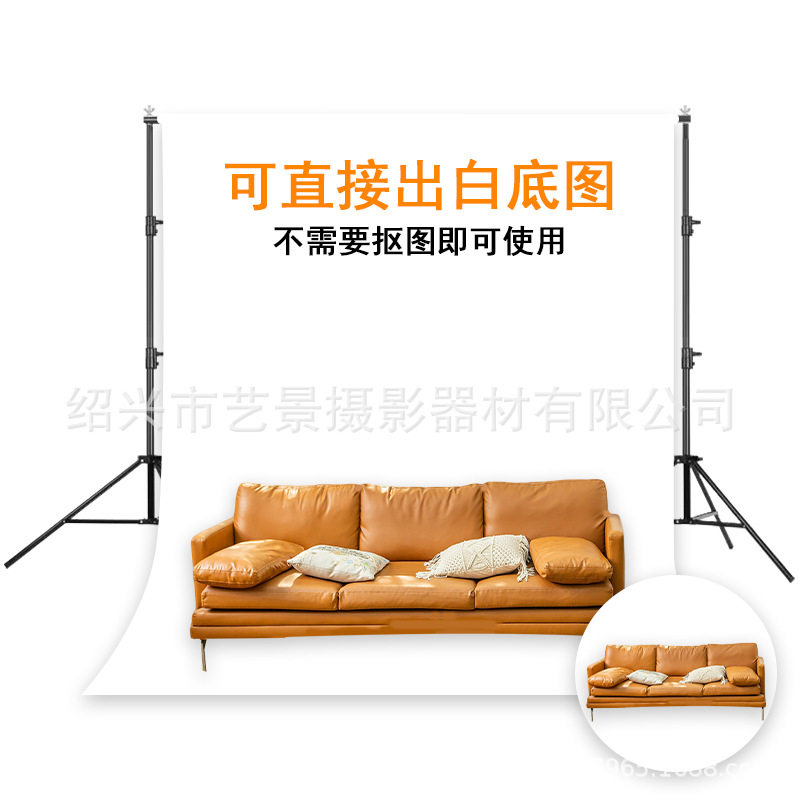 摄影背景架2.6*3米加粗照相影楼服装背景架带便携带龙门架婚庆架