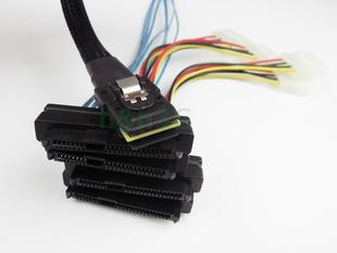 全新SFF 8087转4SAS SFF8482一转四Mini SAS线1分4SAS硬盘数据线
