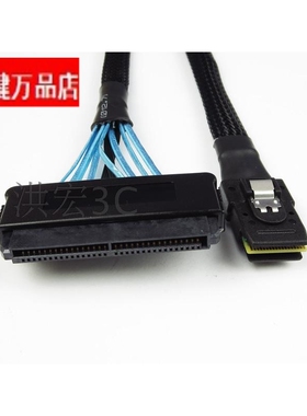 精品服务器Mini SAS线36p SFF 8087转SFF 8484 SAS 32P连接线1米