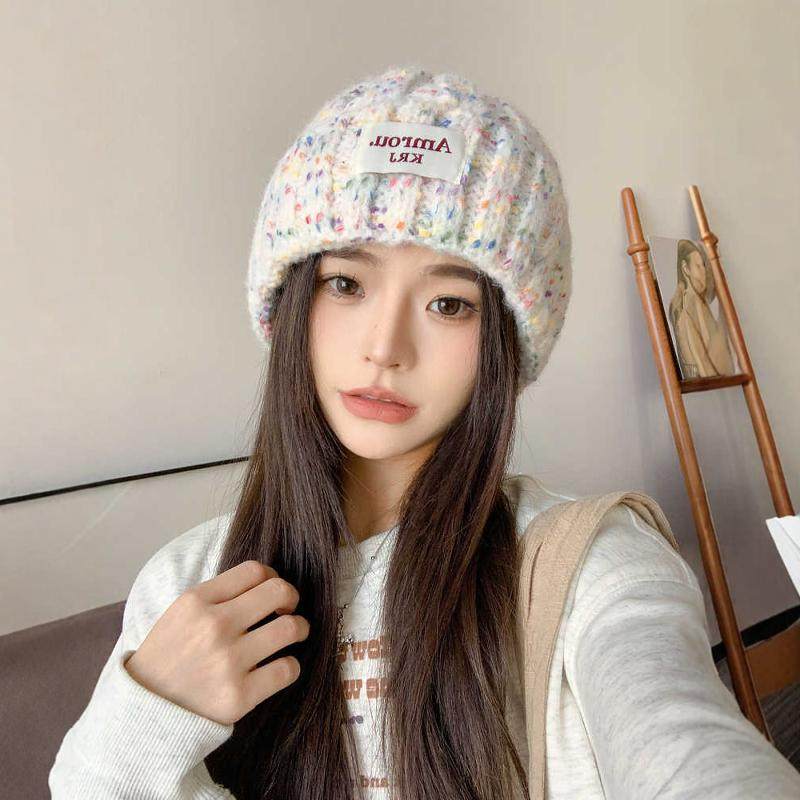 帽子女冬季2025年新款彩色百搭毛线帽保暖护耳帽大头围针织帽冷帽,服饰配件/皮带/帽子/围巾,帽子,淘宝优惠券,粉丝福利购,淘宝优惠卷