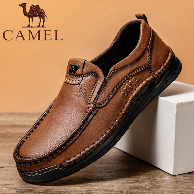 断码骆驼男鞋捡漏真皮商务皮鞋子