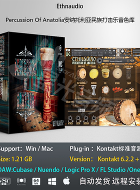 Percussion Of Anatolia中东民族异域打击乐音色库PCMAC编曲音源