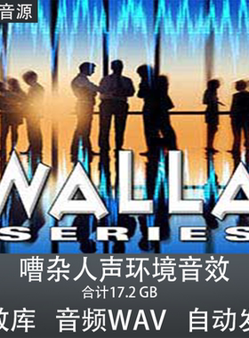 Sound Ideas Walla Series Sound Effects嘈杂人声城市环境音效