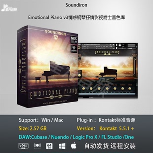 Emotional Piano v3情感钢琴抒情影视爵士音色库PC MAC编曲音源
