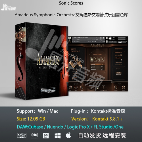 Amadeus Symphonic Orchestra艾玛迪斯交响管弦乐团综合音色库