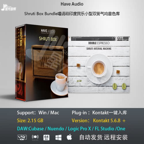 Shruti Box Bundle唱诵箱印度民乐小型双簧气鸣音色库编曲音源