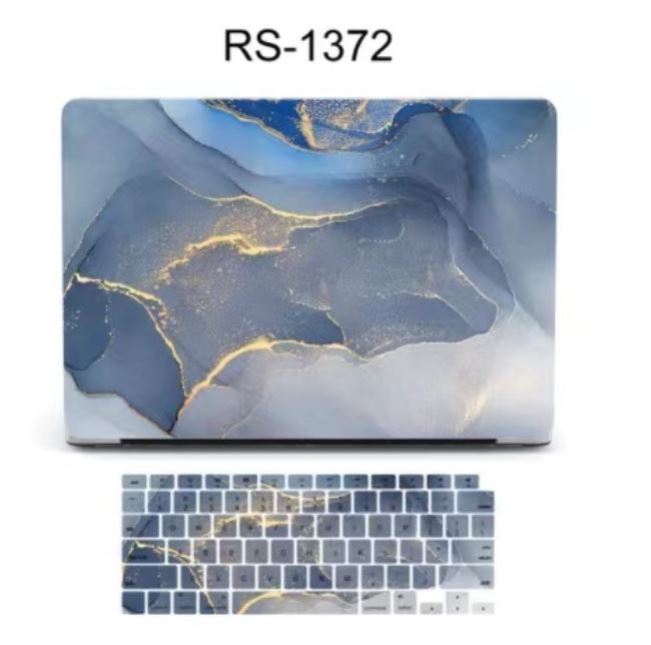 Marble Laptop Case适用于Macbook A2485 A2681 A2337 A2779 A2780 A2941 Protect Cover苹果笔记本保护壳-封面